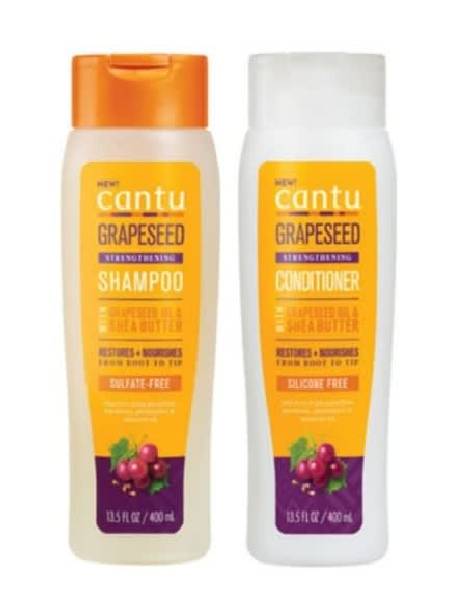 Cantu Grapeseed Shampoo & Conditioner<br>شامپۆ و کۆندیشن بۆ قژی لول